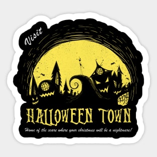 Halloween Town Sticker